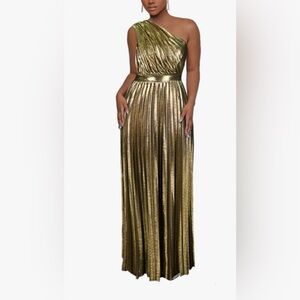 Glamorous Metallic One-Shoulder Dress